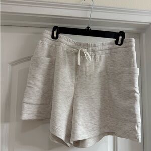 Varley Light Gray Athletic Shorts